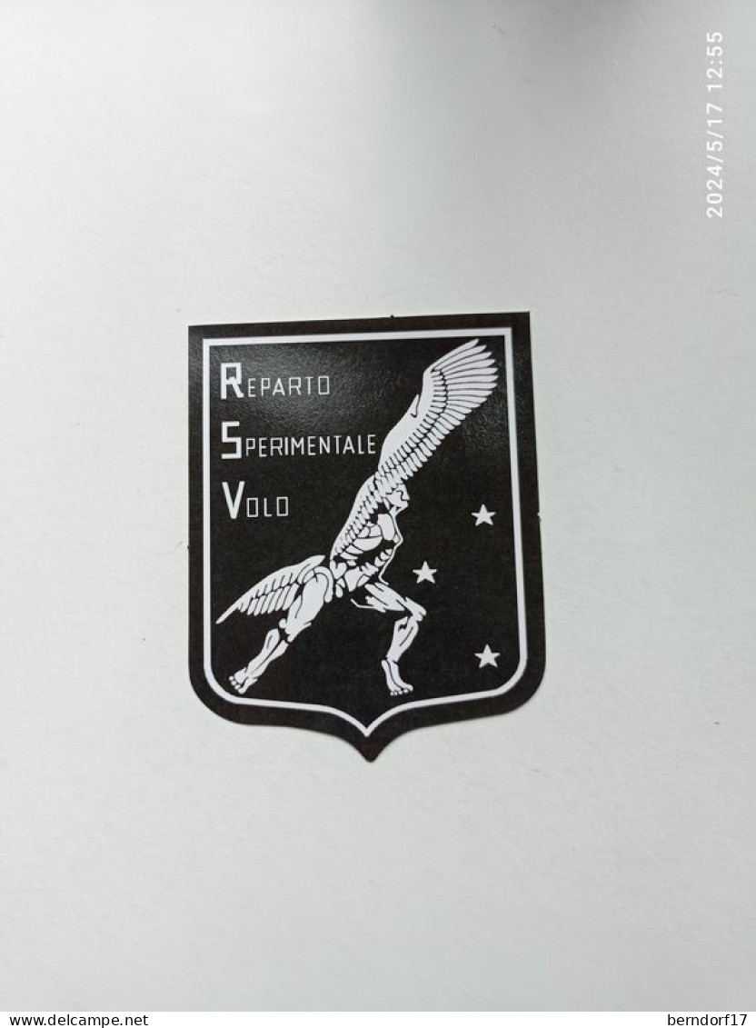 A.M.I. - AERONAUTICA MILITARE ITALIANA - STICKER ADESIVO - REPARTO SPERIMENTALE VOLO AM - PRATICA DI MARE - Blazoenen (textiel)