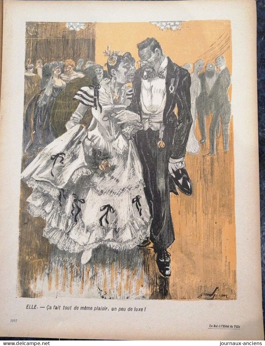 1905 Revue "  L'ASSIETTE AU BEURRE " N° 203 + SUPPLÉMENT - UN BAL À L'HÔTEL DE VILLE - GRANDJOUAN .... - 1900 - 1949