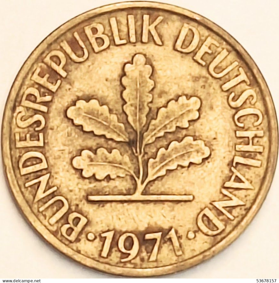 Germany Federal Republic - 10 Pfennig 1971 J, KM# 108 (#4643) - 10 Pfennig