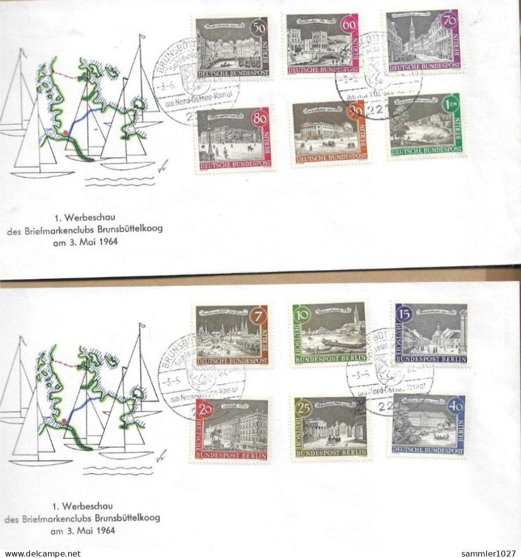 Los Vom 18.05 -  2 Sammlerumschläge  Aus Brunsbüttelkog 1964 - Briefe U. Dokumente