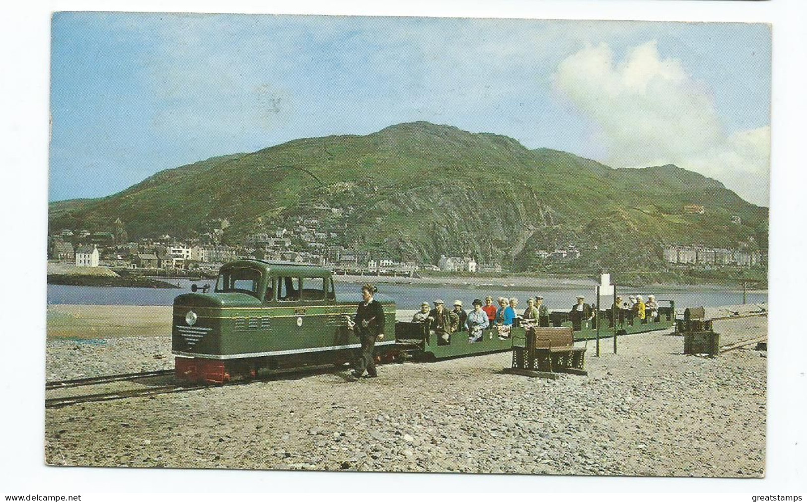 Postcard Wales Barmouth  Fairbourne Miniature Railway Posted 1970 - Gwynedd