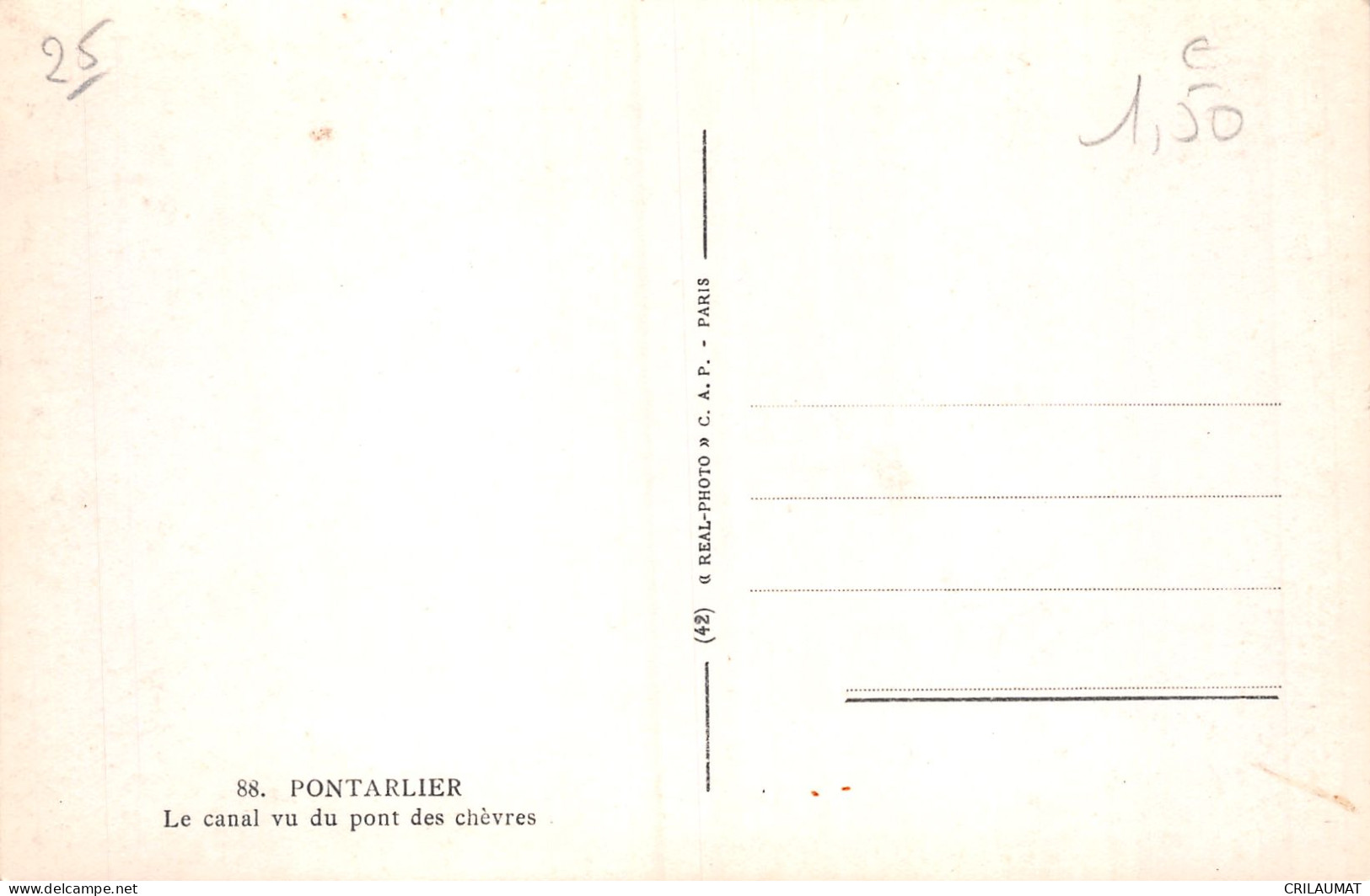 25-PONTARLIER-N°T5160-B/0329 - Pontarlier