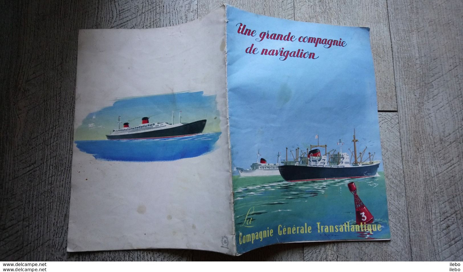 Une Grande Compagnie De Navigation La Compagnie Générale Transatlantique Illustré Par Lezla Paquebot France Antiiles - Bateau