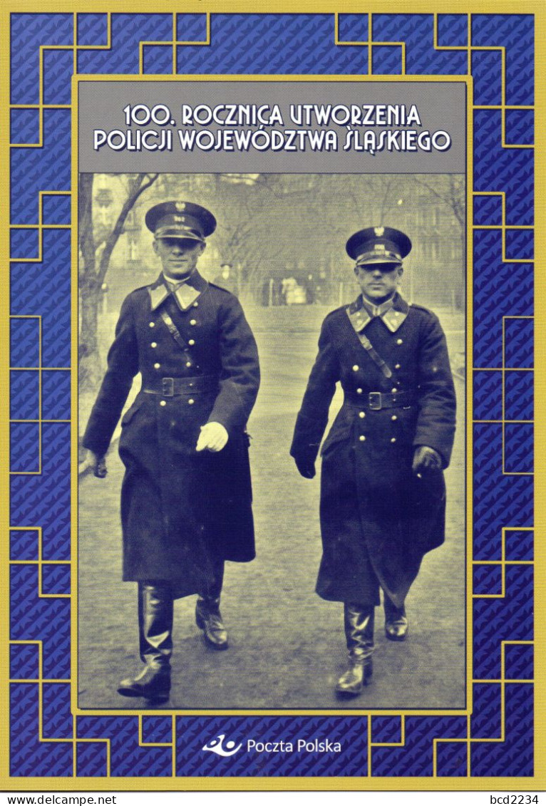 POLAND 2022 POLISH POST SPECIAL LIMITED EDITION FOLDER: 100TH ANNIVERSARY OF SILESIAN VOIVODSHIP POLICE GENDARMERIE - Brieven En Documenten