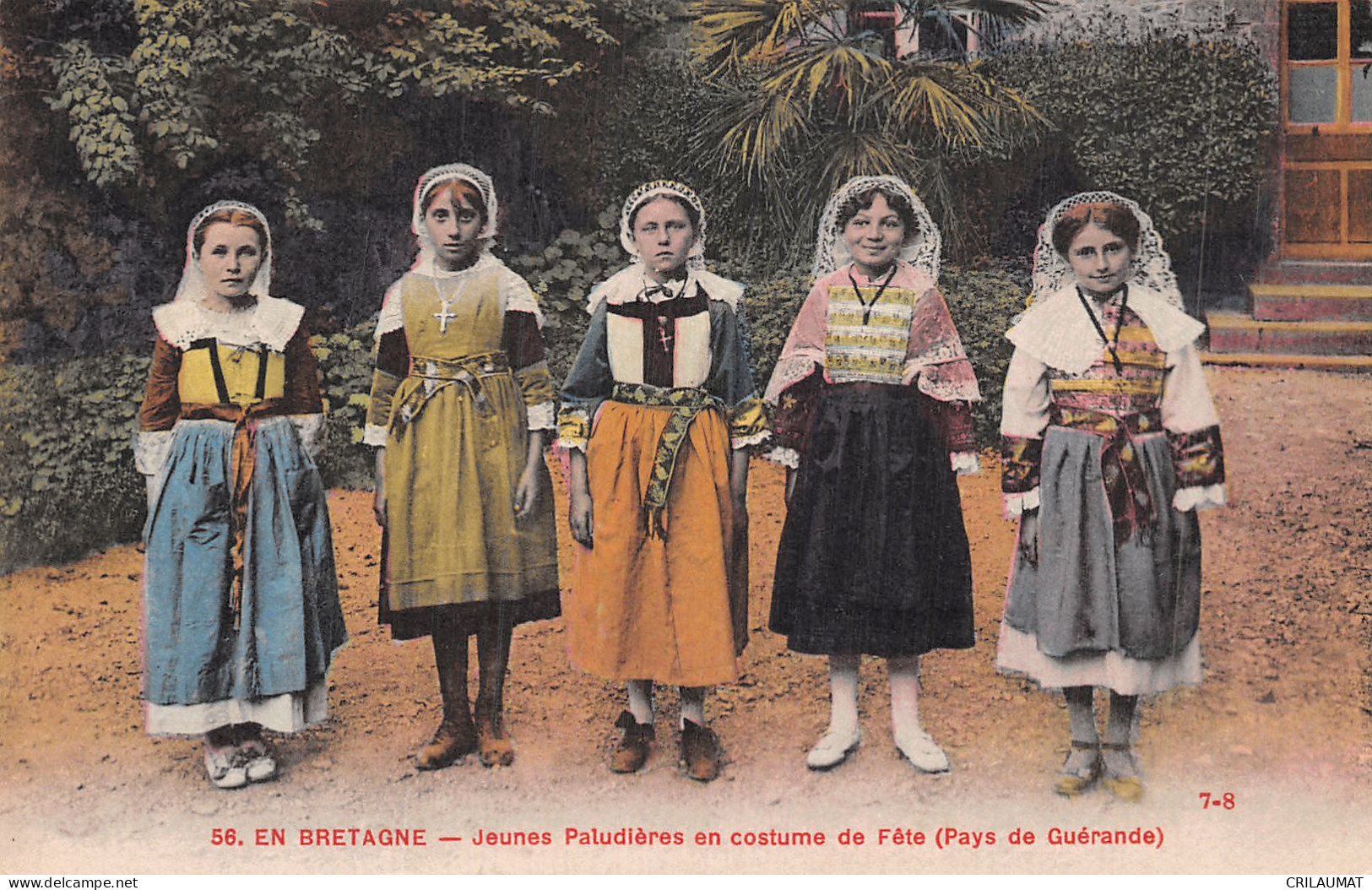 44-GUERANDE FOLKLORE JEUNES PALUDIERES-N°T5160-D/0301 - Guérande