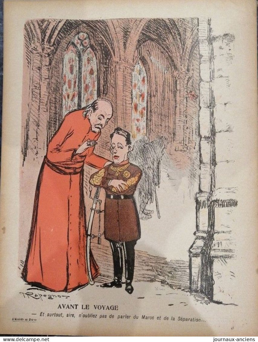 1905 Revue Ancienne " L'ASSIETTE AU BEURRE " N° 211 + SUPPLÉMENT - IL N'Y A PLUS DE PYRÉNÉES - MAURICE RAPEGNO .....