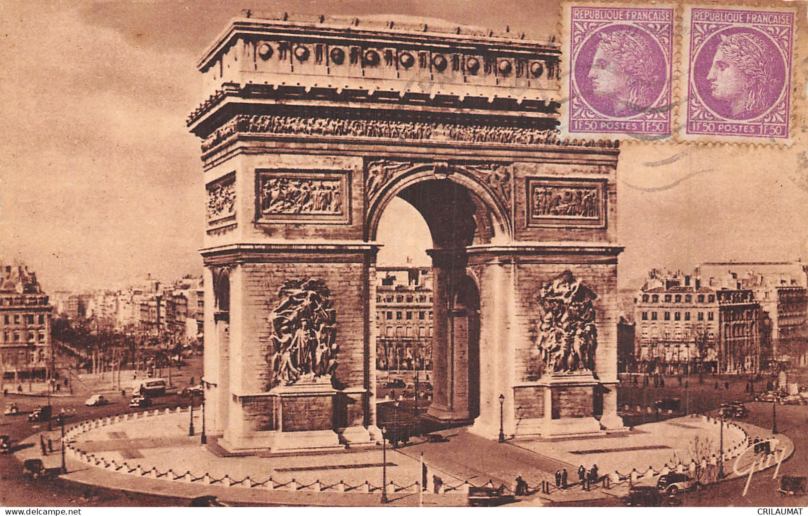 75-PARIS ARC DE TRIOMPHE-N°T5160-G/0095 - Arc De Triomphe
