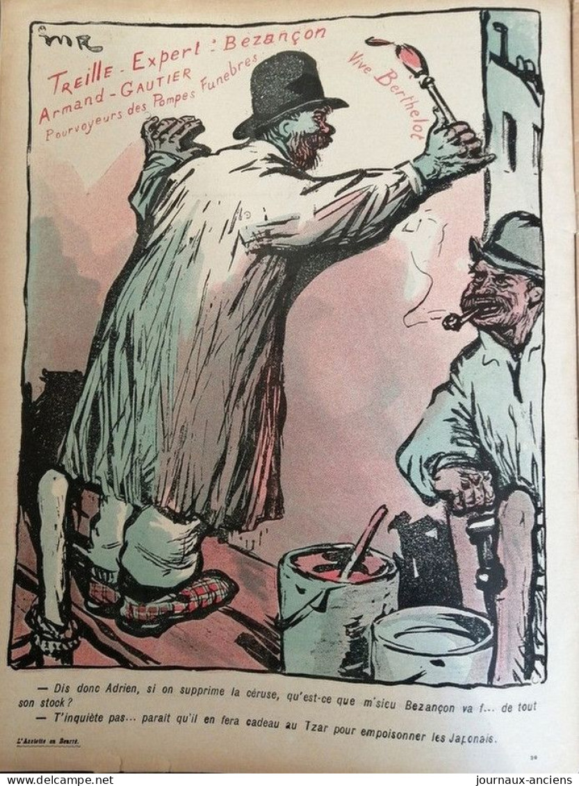 1905 Revue Ancienne " L'ASSIETTE AU BEURRE " N° 210 + SUPPLÉMENT - LE BLANC DE CÉRUSE - BERNARD NAUDIN .... - Non Classés