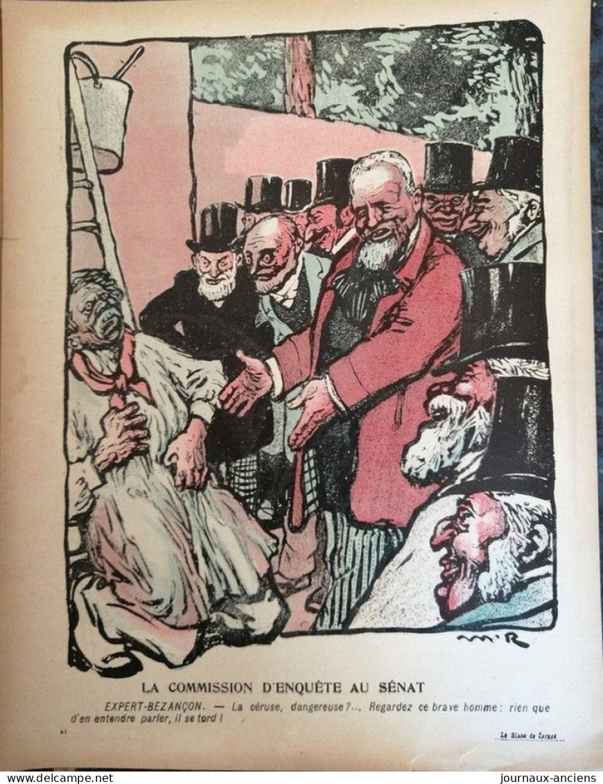 1905 Revue Ancienne " L'ASSIETTE AU BEURRE " N° 210 + SUPPLÉMENT - LE BLANC DE CÉRUSE - BERNARD NAUDIN ....