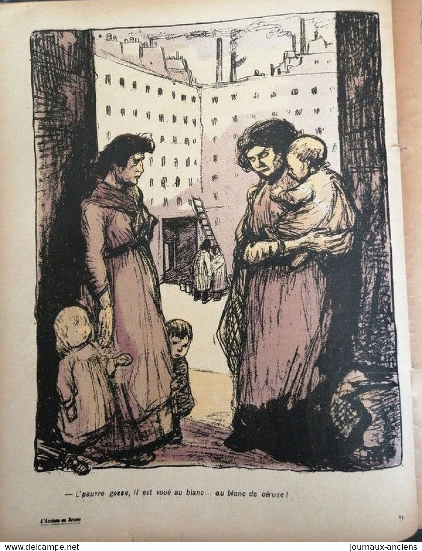 1905 Revue Ancienne " L'ASSIETTE AU BEURRE " N° 210 + SUPPLÉMENT - LE BLANC DE CÉRUSE - BERNARD NAUDIN ....