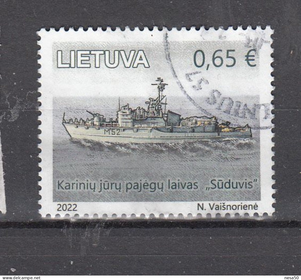 Litouwen 2022 Mi Nr 1378, Mijnenveger „LKL Sūduvis“, Ship - Lithuania