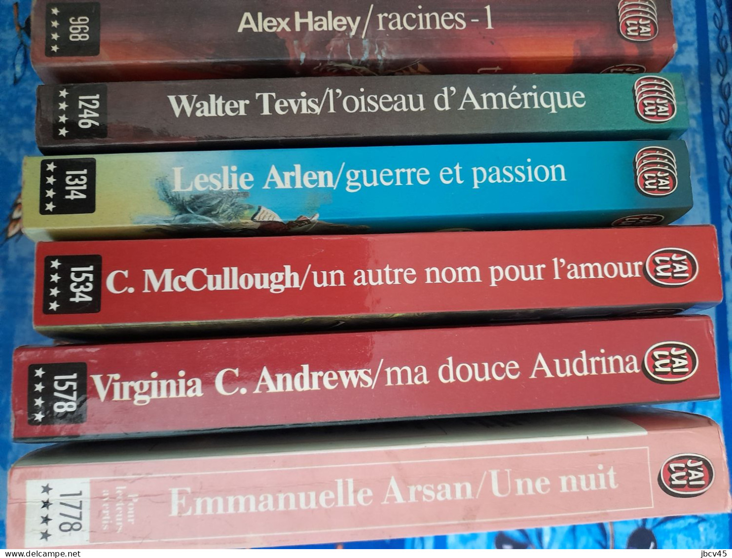 Lot De 6 Livres J AI LU  Serie 4 Etoiles N° 968-1246-1314-1534-1578-1778 :racine,l Oiseau D Amerique,guerre Et Passion, - Wholesale, Bulk Lots