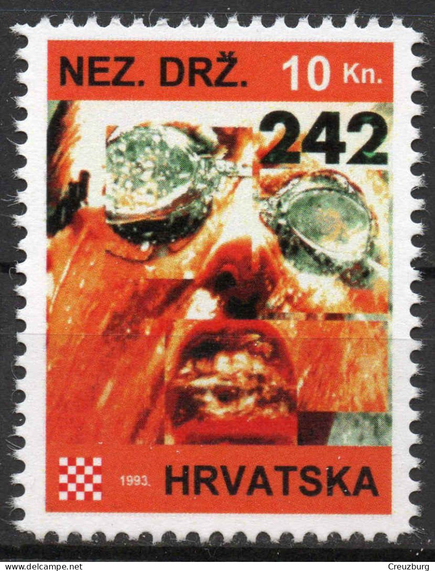 Front 242 - Briefmarken Set Aus Kroatien, 16 Marken, 1993. Unabhängiger Staat Kroatien, NDH. - Croatie