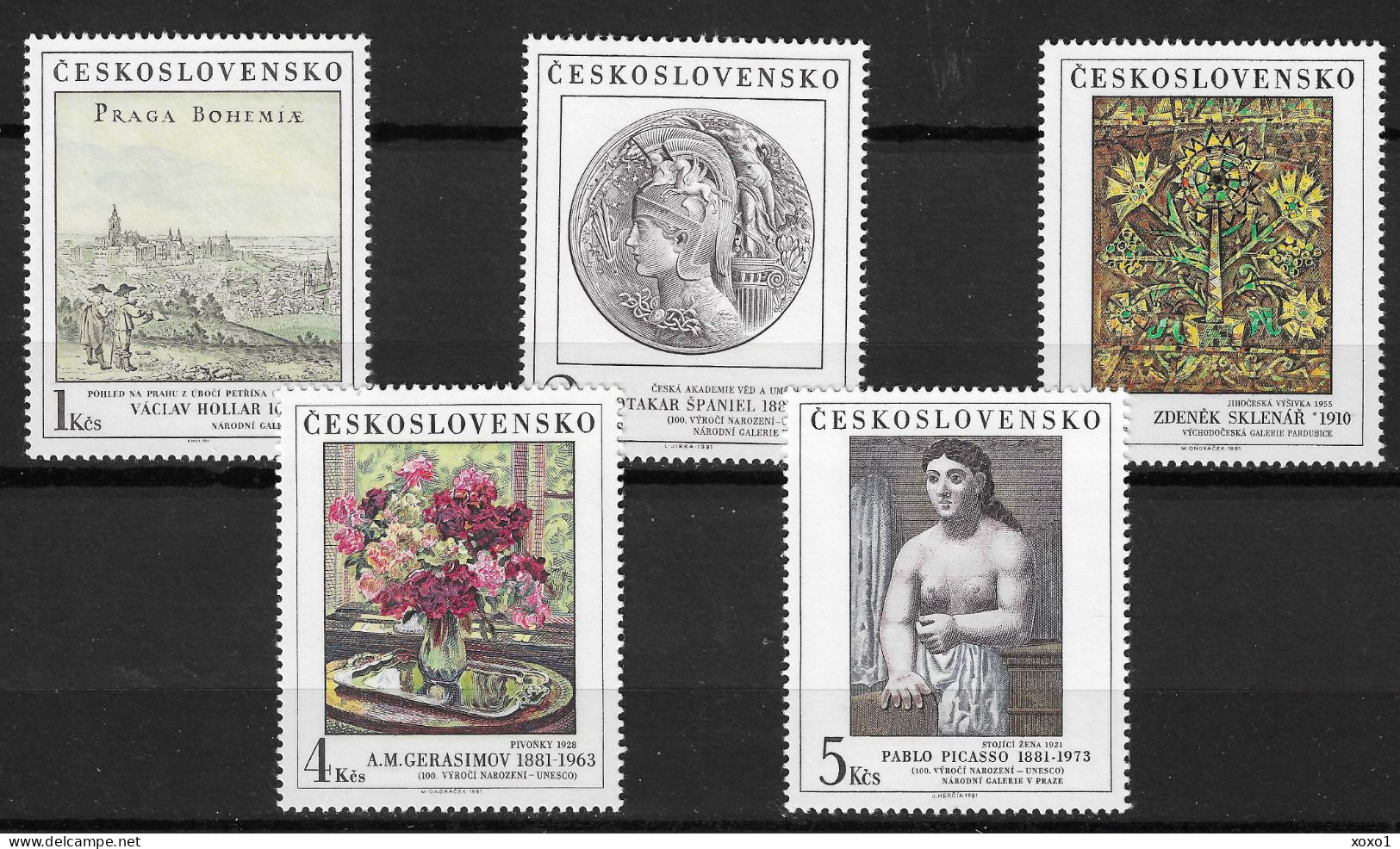Czechoslovakia 1981 MiNr. 2641 - 2645 National Galleries (XV) Art, Painting, Picasso 5V  MNH**  6.00 € - Unused Stamps