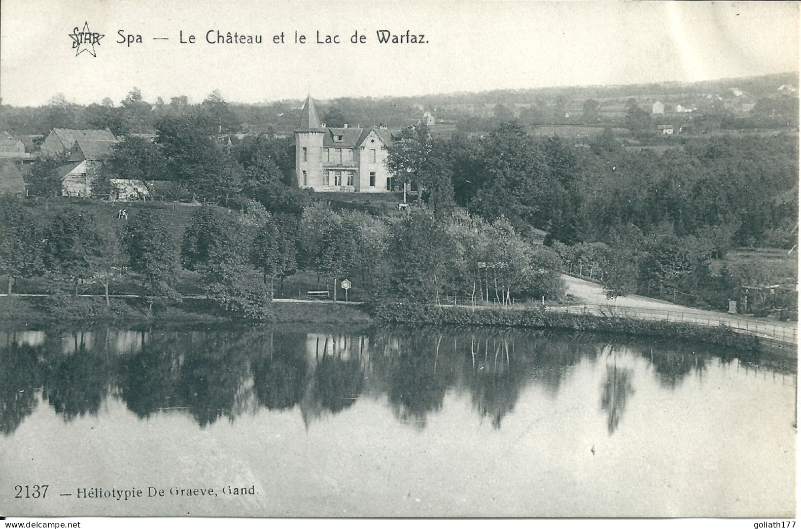Spa - Le Chateau Et Le Lac De Warfaz - Spa