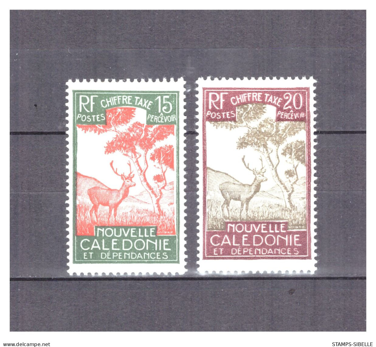 NOUVELLE  CALEDONIE . TAXE    N °  30 / 31 .  2  VALEURS  .  NEUVES *  SUPERBE . - Neufs