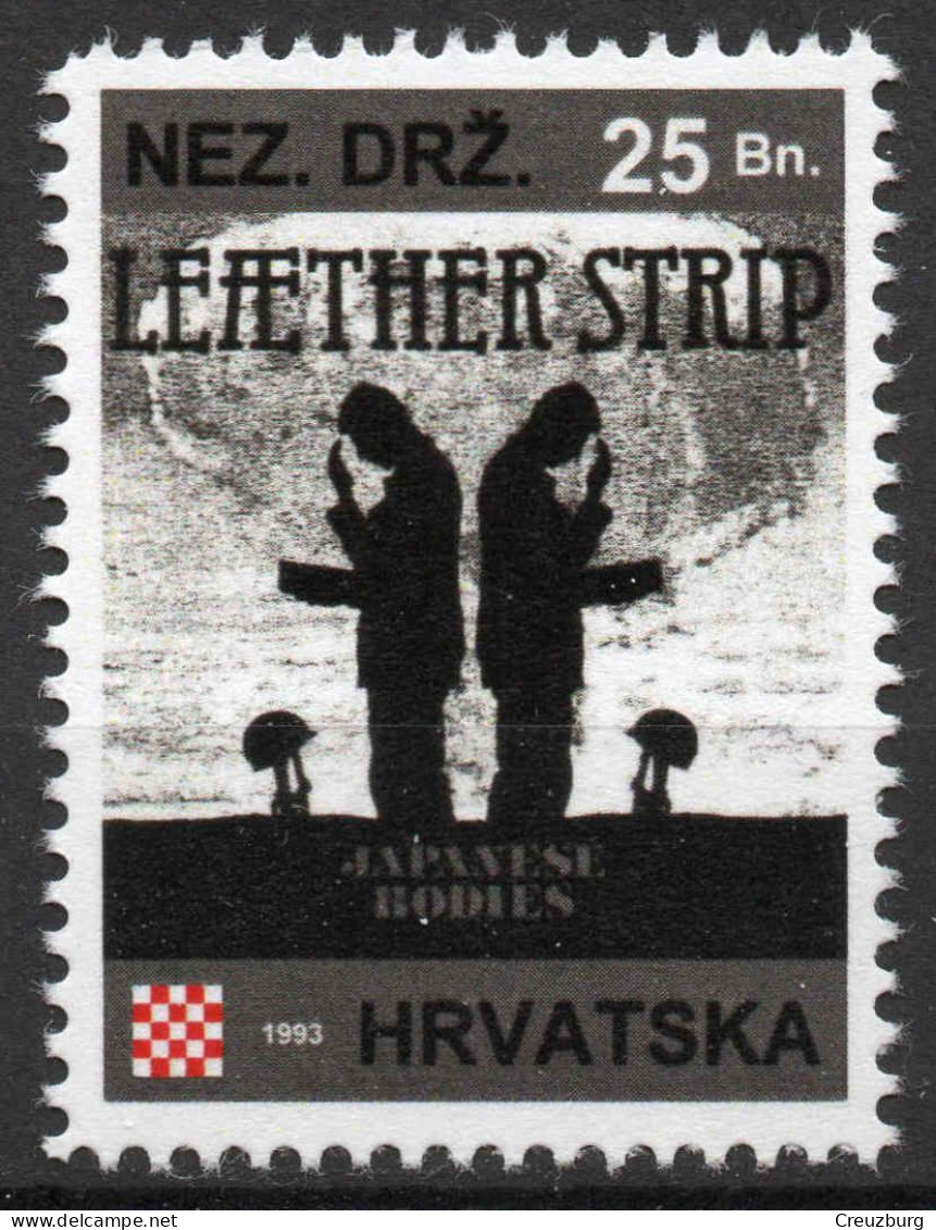 Leaether Strip - Briefmarken Set Aus Kroatien, 16 Marken, 1993. Unabhängiger Staat Kroatien, NDH. - Croatia