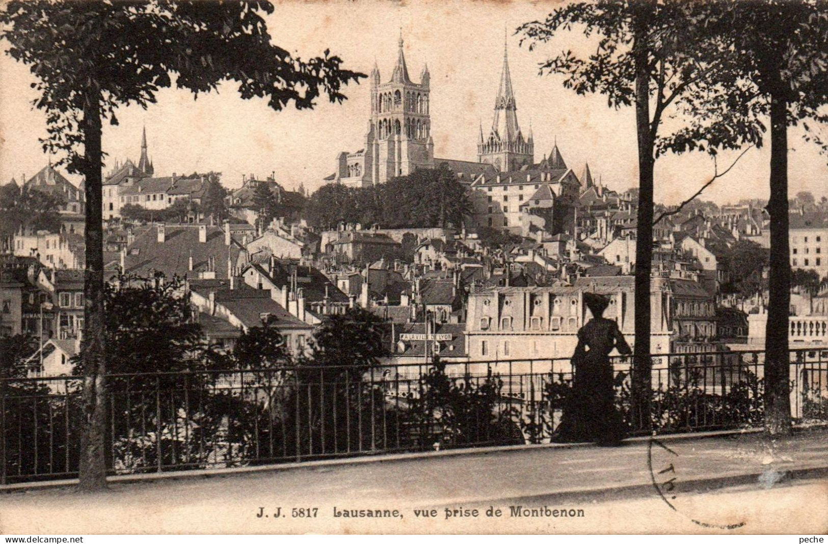 N°2858 W -cpa Lausanne -vue Prise De Montbenon- - Lausanne