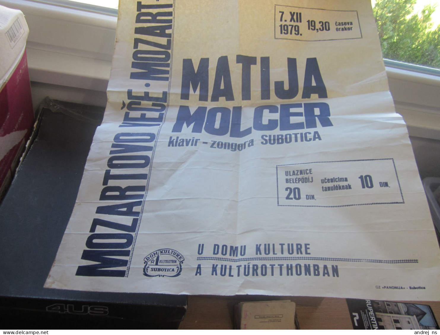 Szabadka Subotica Matija Molcer Klavir Zongora Piano Mozartovo Vece Mozart Est 50x67 Cm - Plakate