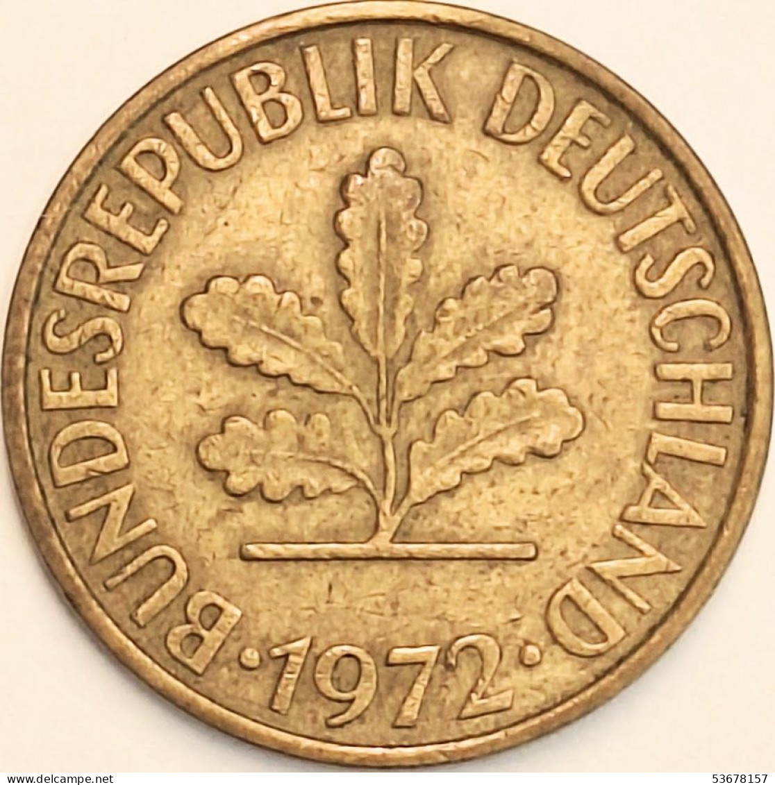 Germany Federal Republic - 10 Pfennig 1972 D, KM# 108 (#4644) - 10 Pfennig
