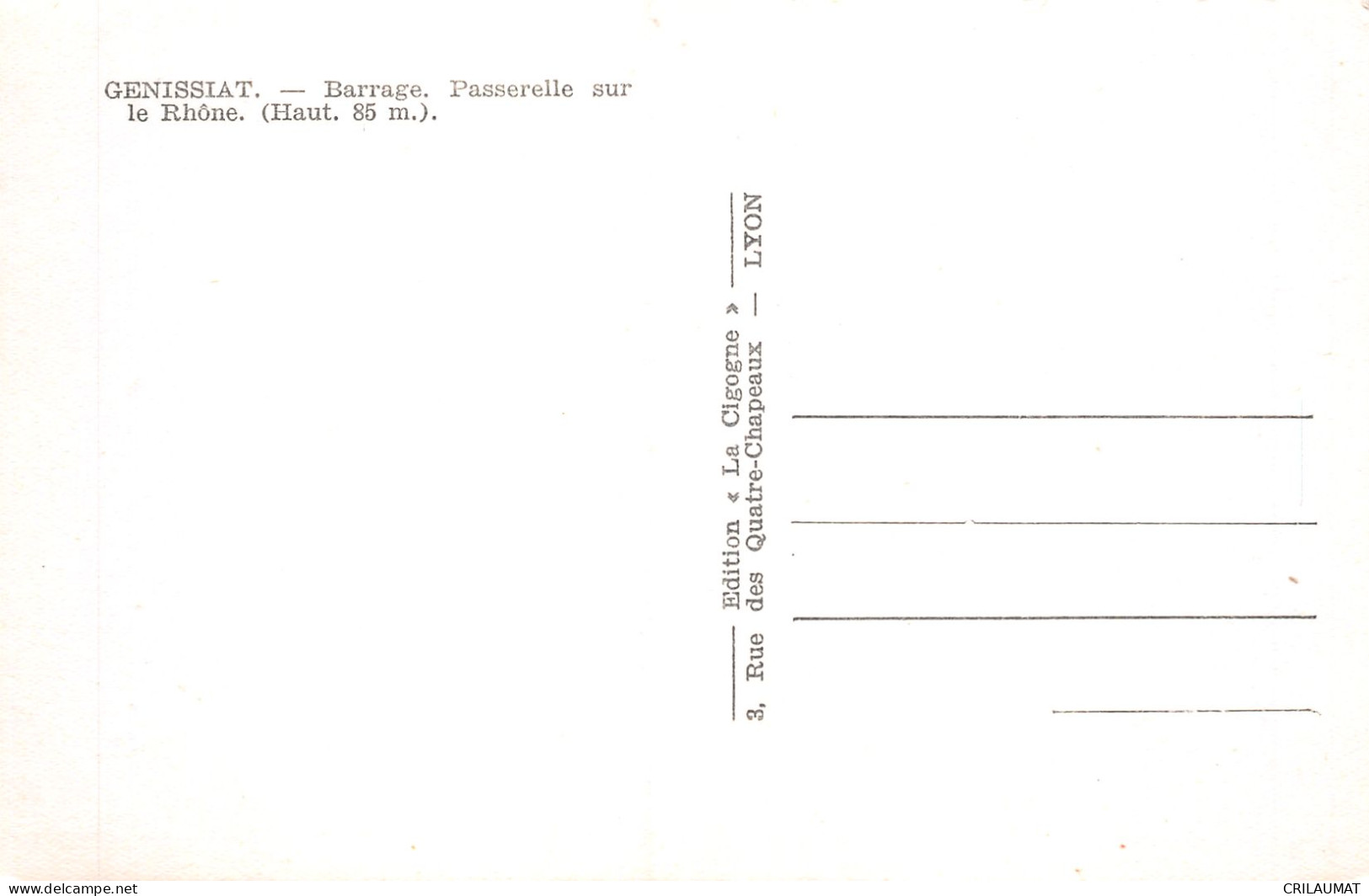 01-GENISSIAT-N°T5162-C/0305 - Génissiat