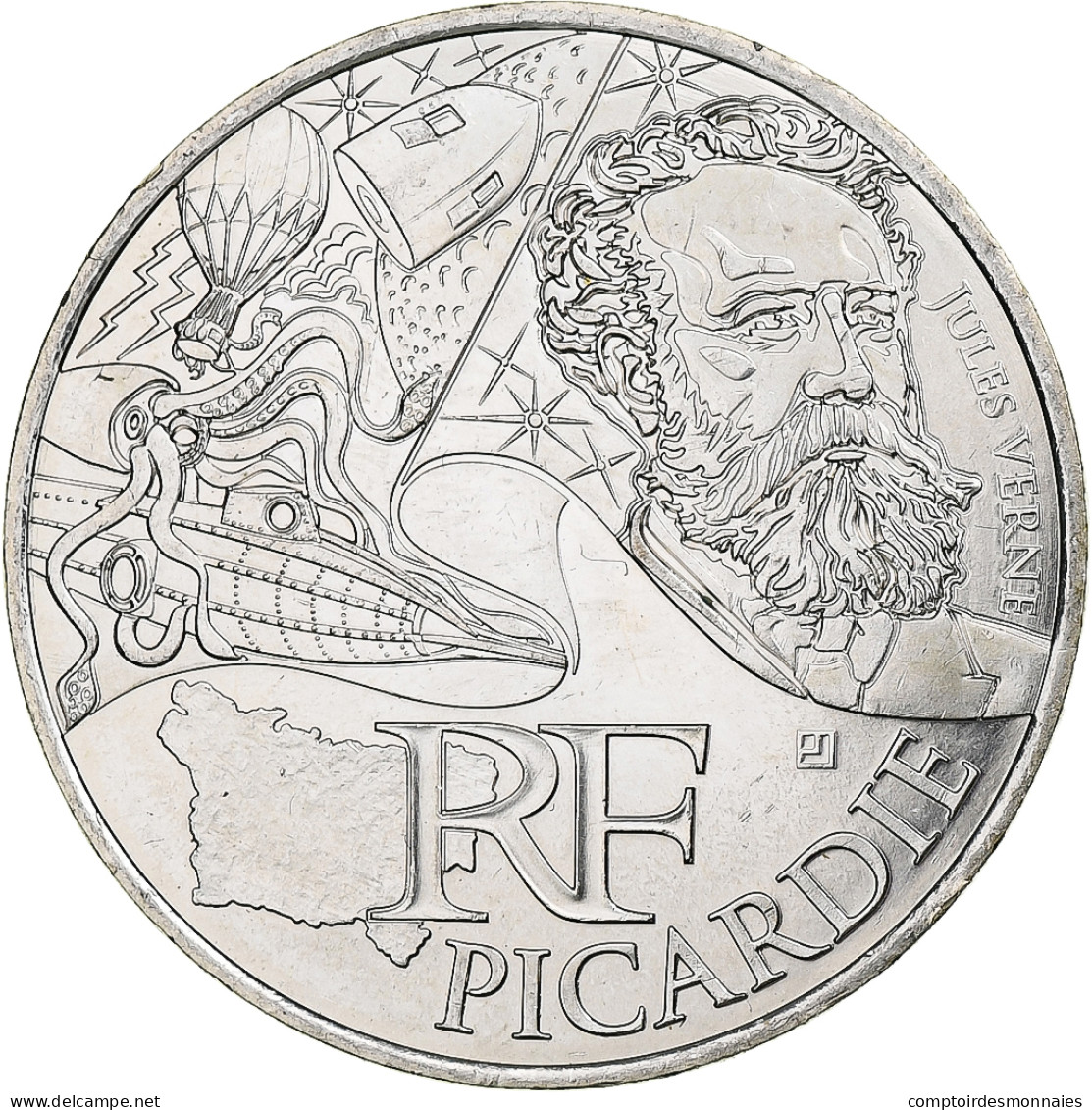 France, 10 Euro, Picardie, 2012, MDP, Argent, SPL - Frankrijk
