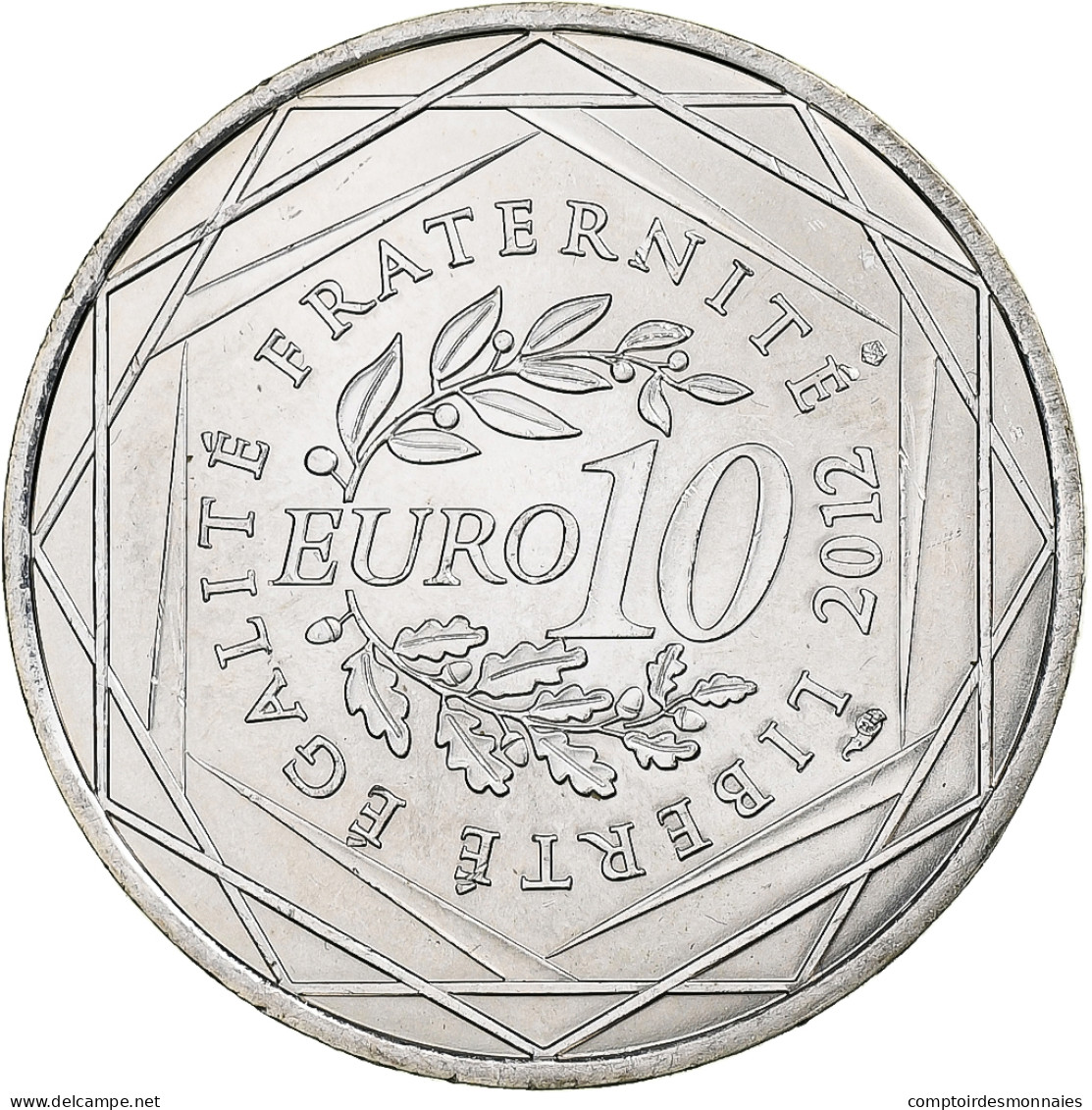 France, 10 Euro, Picardie, 2012, MDP, Argent, SPL - Frankrijk