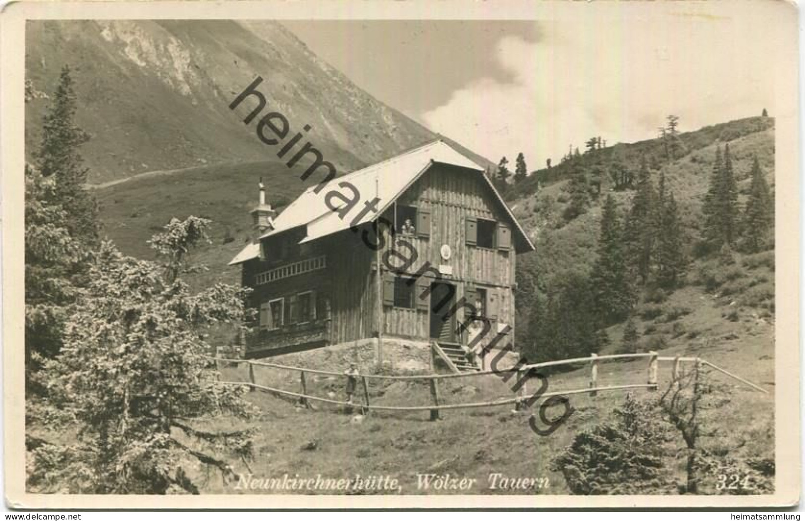 Neunkirchnerhütte - Wölzer Tauern - Foto-AK - Franz Schneidhofer Neunkirchen 1932 - Sonstige & Ohne Zuordnung