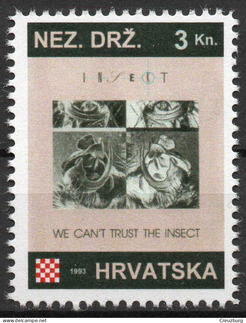Insekt - Briefmarken Set Aus Kroatien, 16 Marken, 1993. Unabhängiger Staat Kroatien, NDH. - Croatia