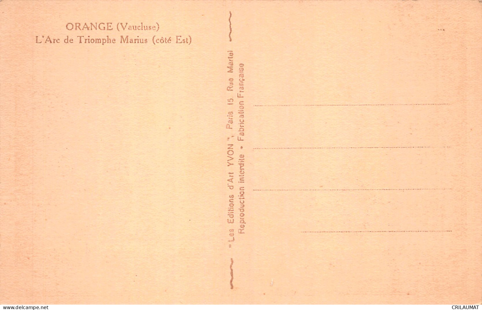 84-ORANGE-N°5163-G/0069 - Orange