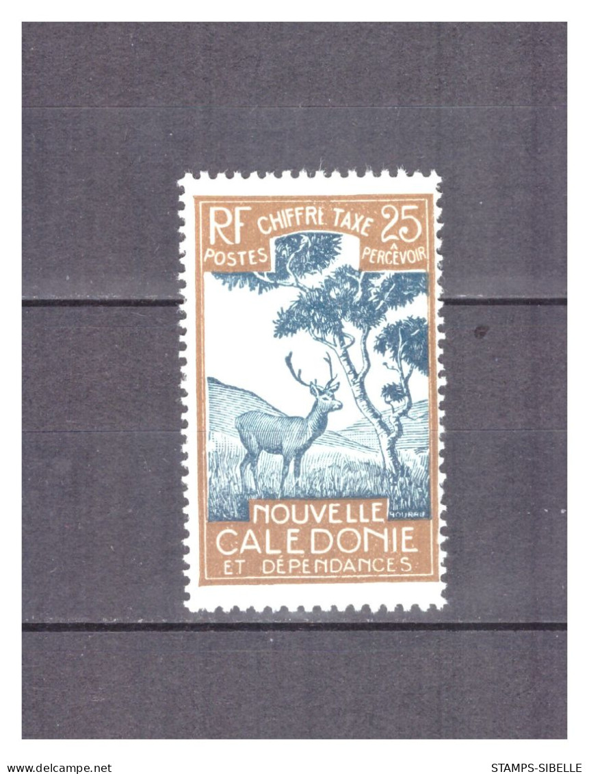 NOUVELLE  CALEDONIE . TAXE    N °  32.  25 C   .  NEUF  *  SUPERBE . - Neufs