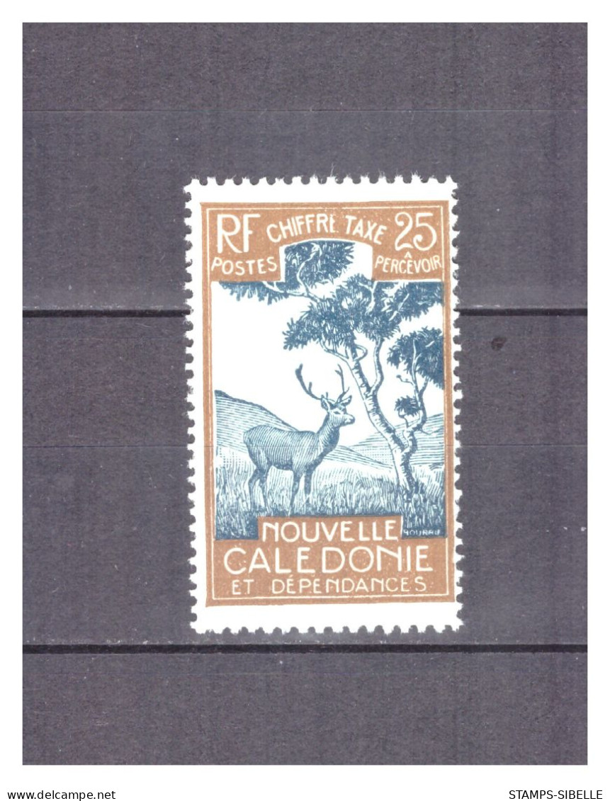 NOUVELLE  CALEDONIE . TAXE    N °  32.  25 C   .  NEUF  *  SUPERBE . - Ungebraucht