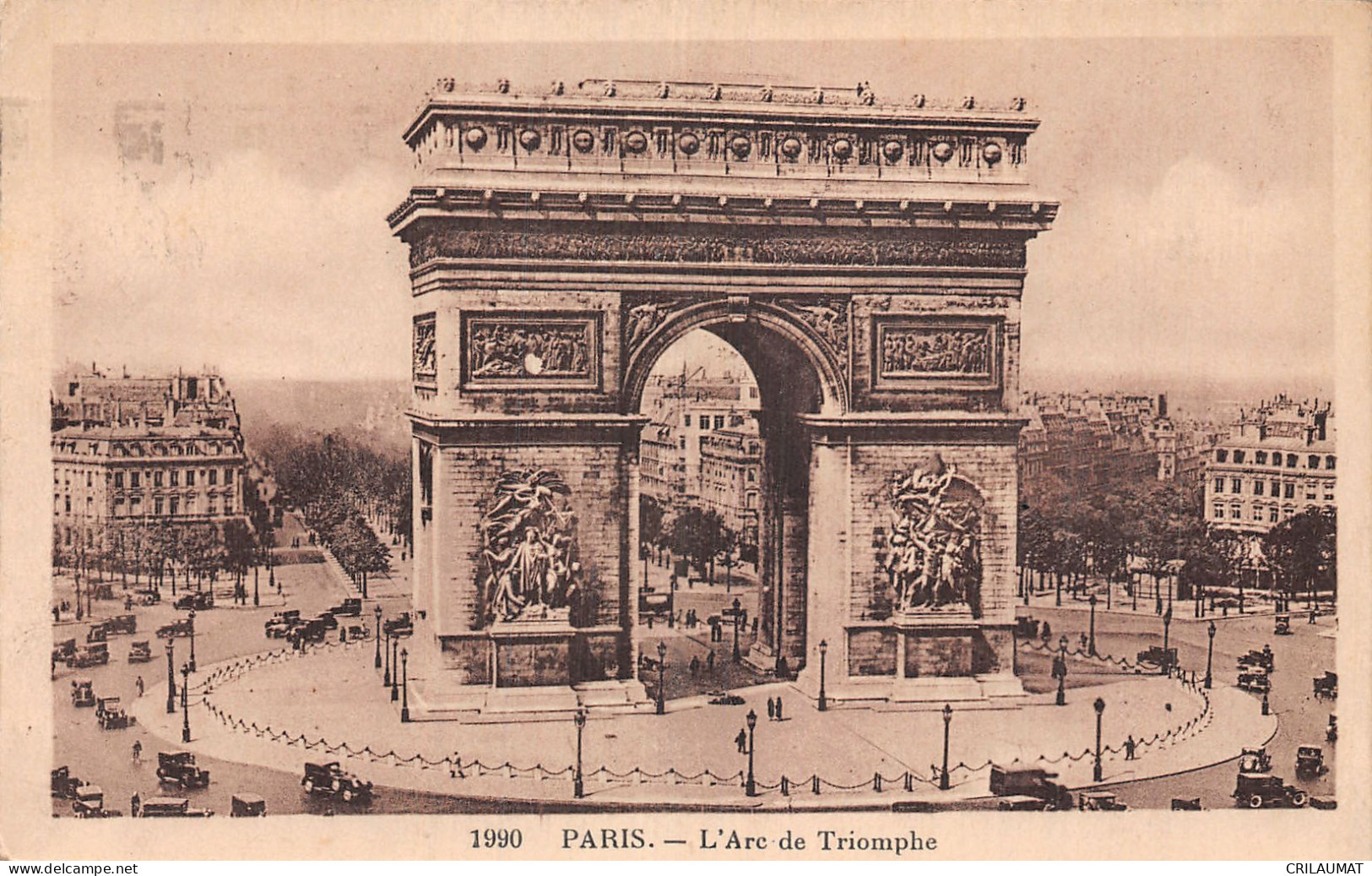 75-PARIS ARC DE TRIOMPHE-N°5163-E/0377 - Arc De Triomphe