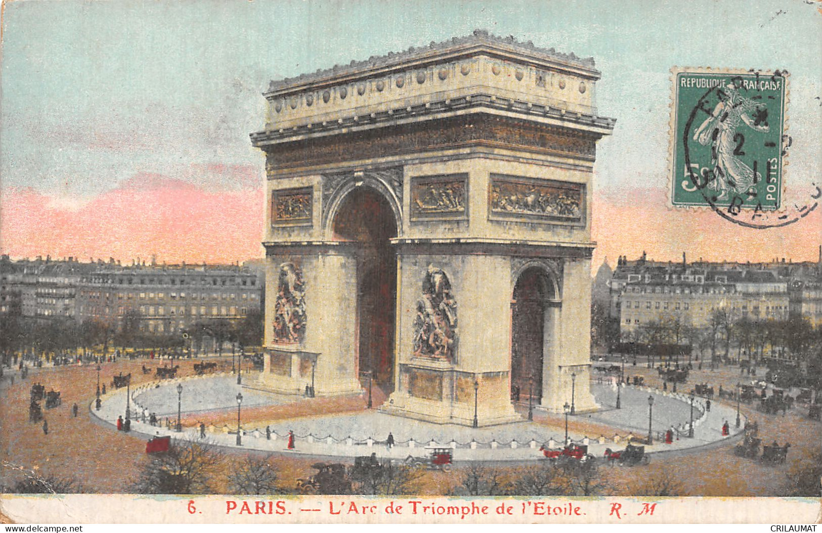 75-PARIS ARC DE TRIOMPHE DE L ETOILE-N°5163-E/0355 - Triumphbogen