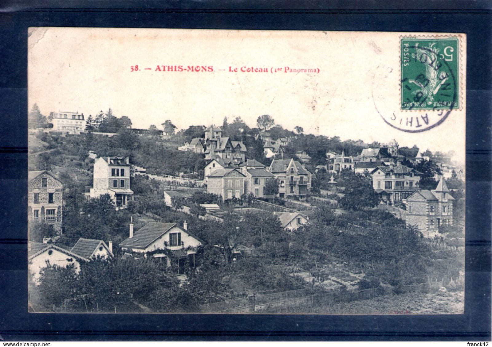 91. Athis Mons. Le Coteau (1er Panorama). Coin Haut Gauche Abimé - Athis Mons
