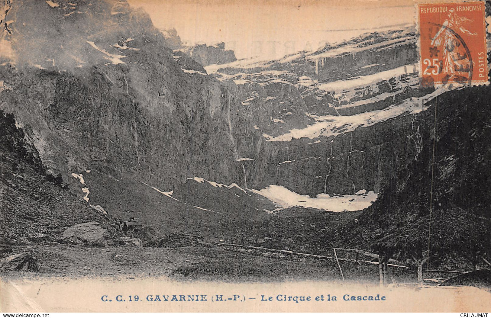 65-GAVARNIE LE CIRQUE ET LA CASCADE-N°5164-A/0219 - Gavarnie