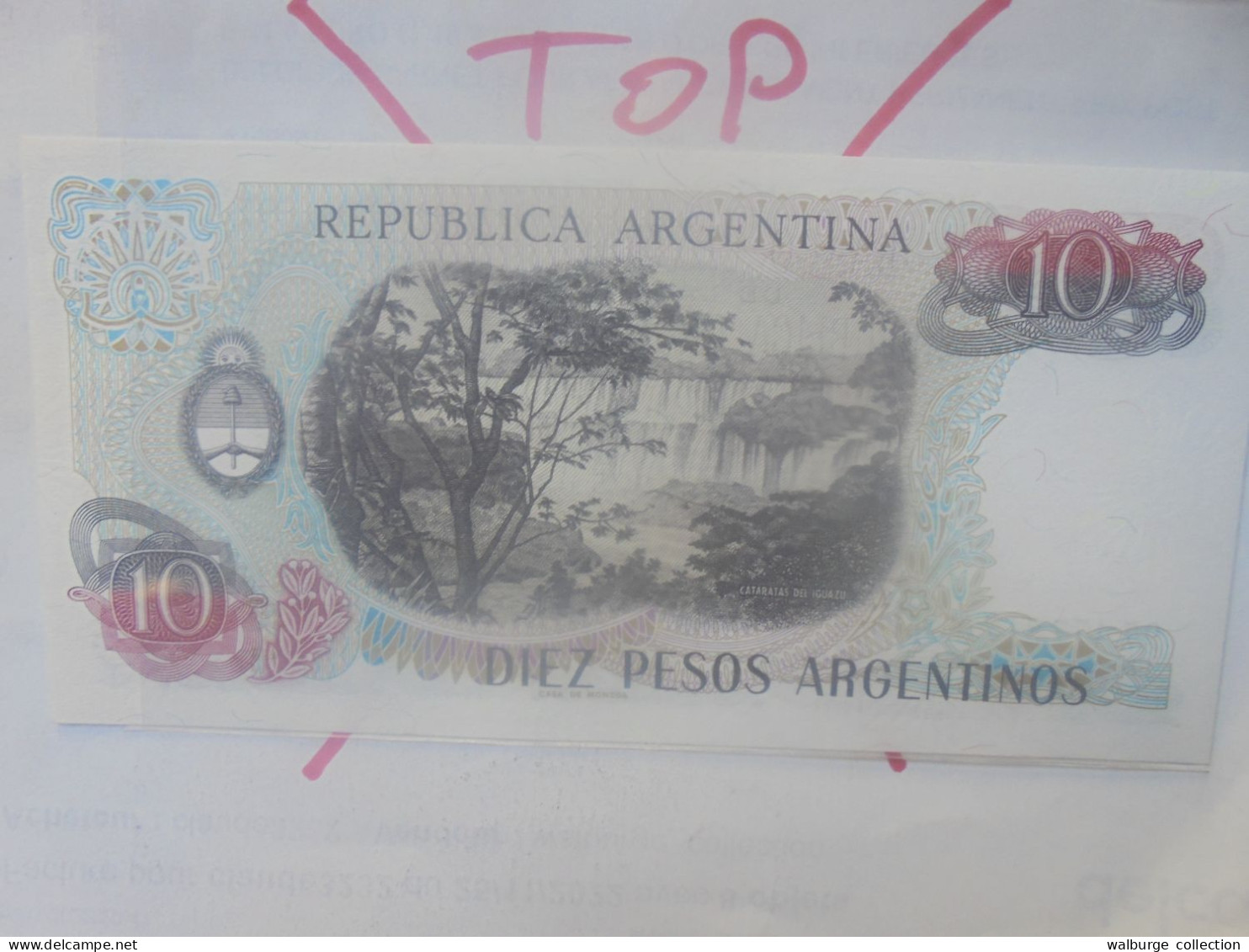 ARGENTINE 10 PESOS ND (1983-84) Neuf (B.33) - Argentina