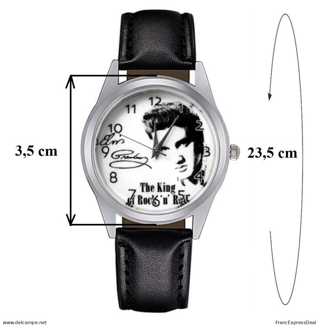 Montre NEUVE - Elvis Presley The King (Réf 3) - Montres Modernes