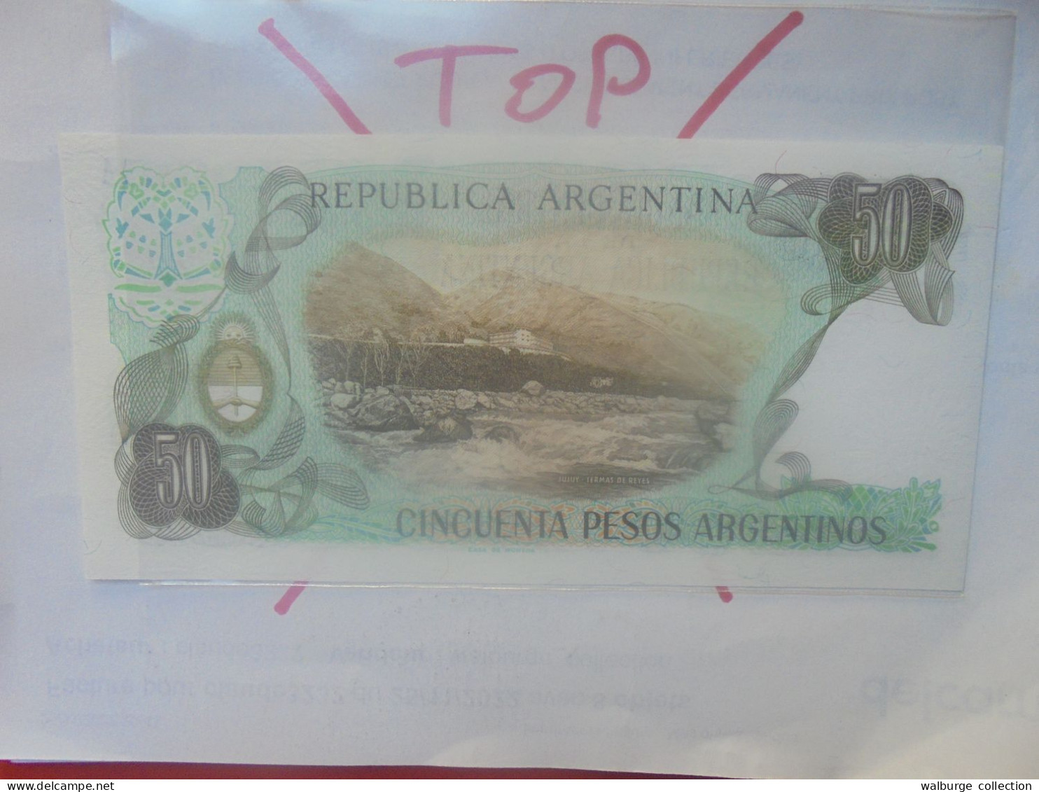 ARGENTINE 50 PESOS ND (1983-85) Neuf (B.33) - Argentine