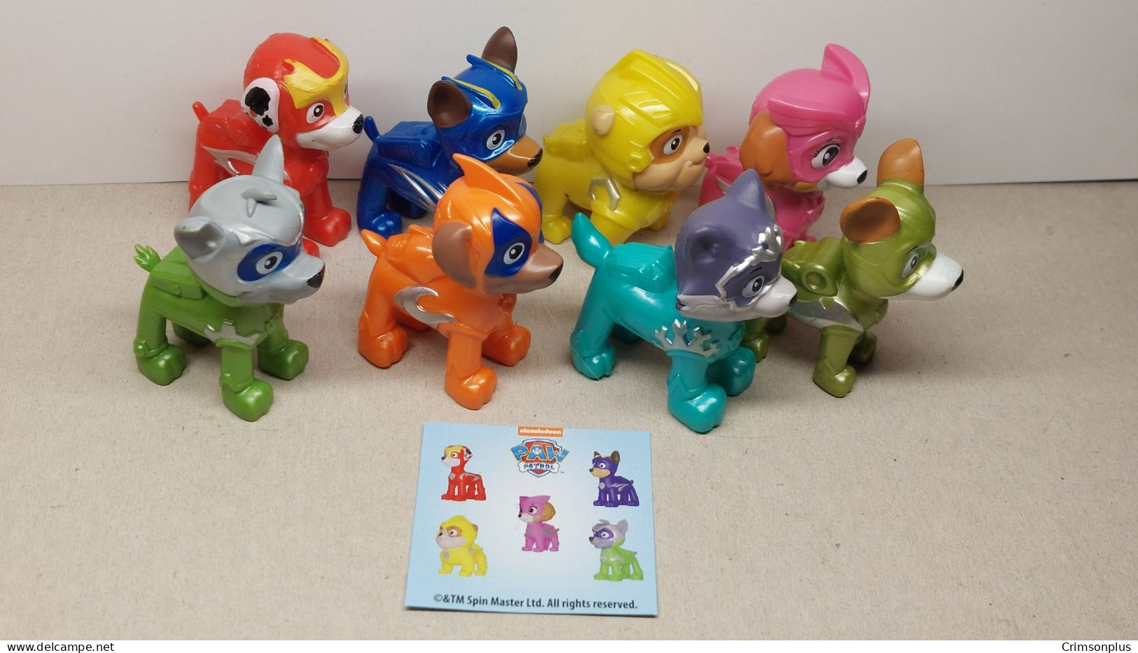 2020 Dairy 4 Fun - Paw Patrol - Mighty Pups - Super Paw - Complete Set + BPZ - Monoblocs