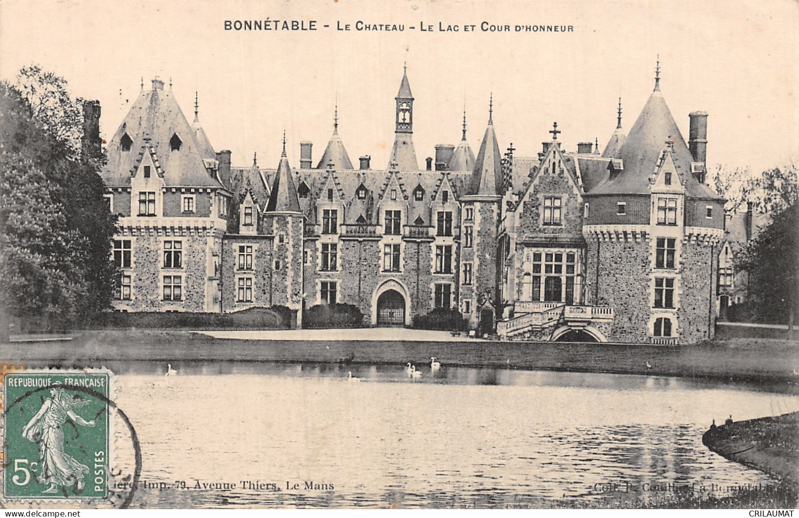 72-BONNETABLE LE CHÂTEAU-N°5164-B/0141 - Bonnetable