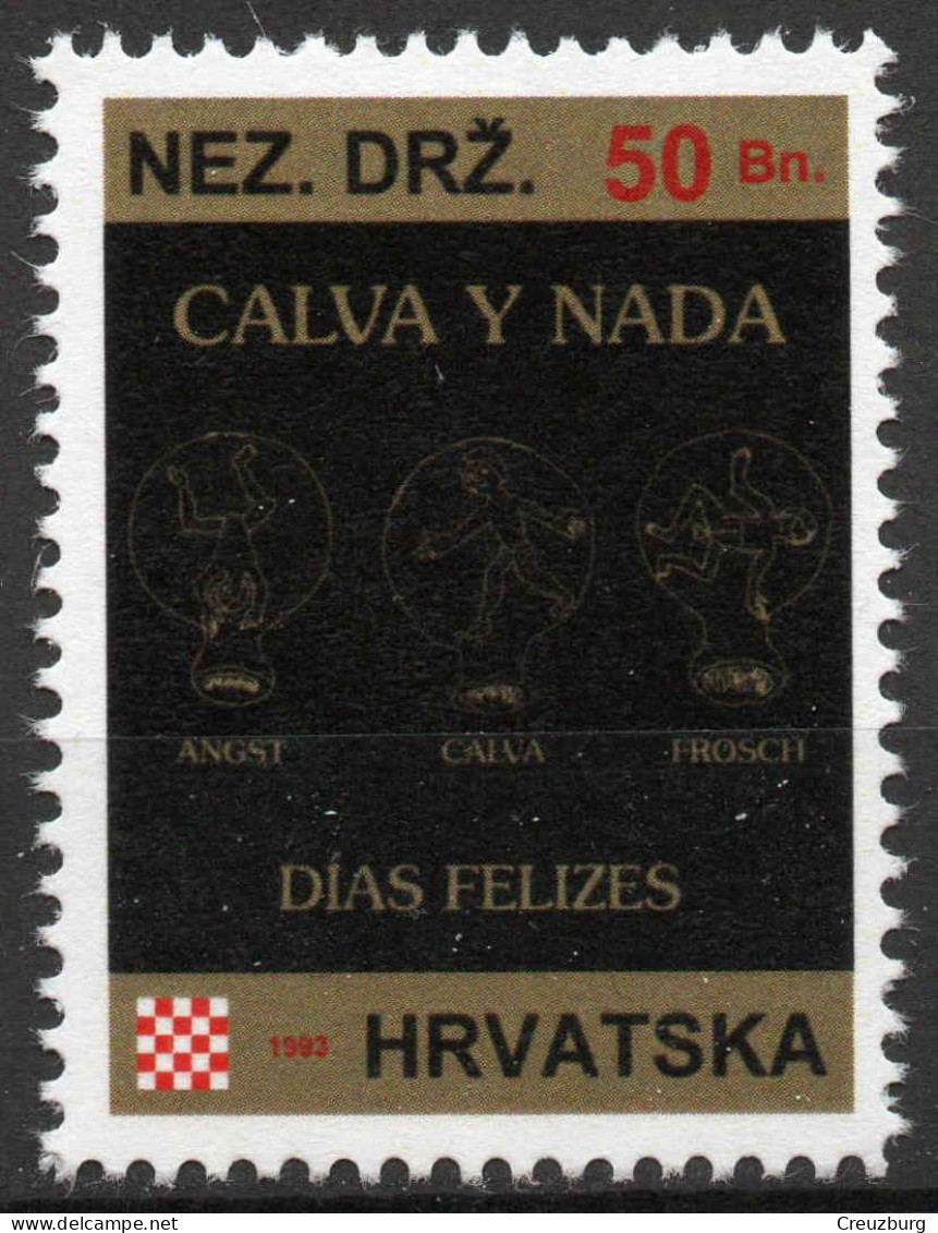 Calva Y Nada - Briefmarken Set Aus Kroatien, 16 Marken, 1993. Unabhängiger Staat Kroatien, NDH. - Croatie