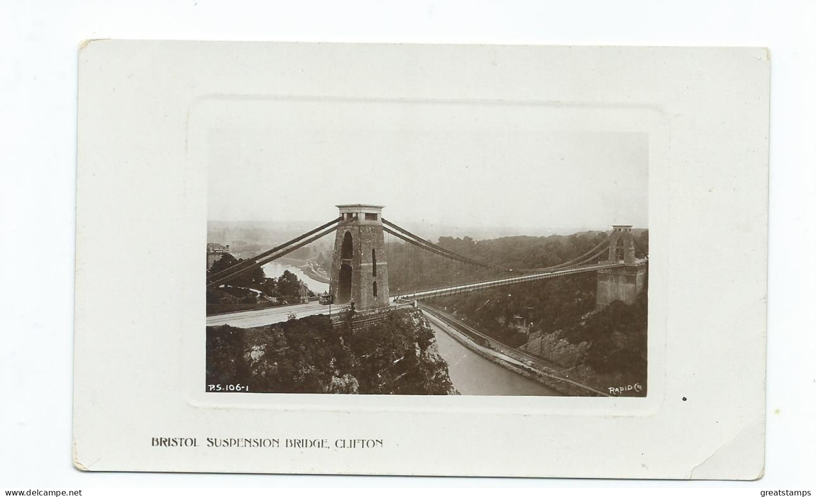 Postcard Bristol Suspension Bridge Clifton. Unused Rp - Bristol