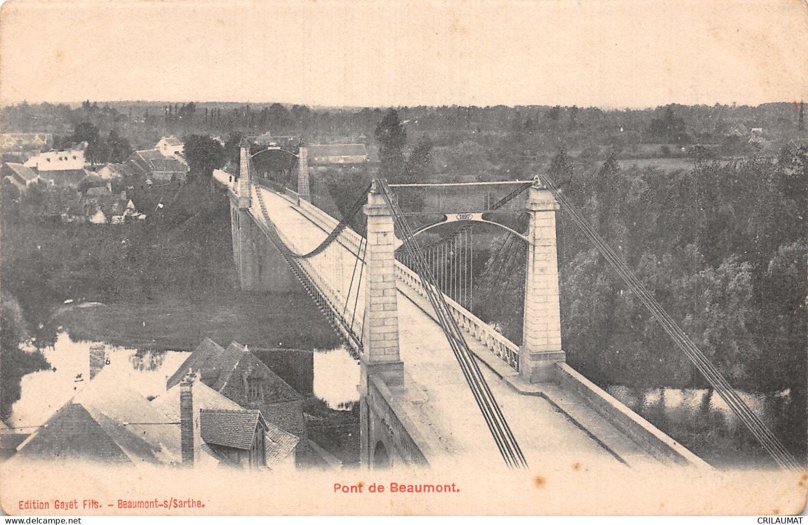 72-BEAUMONT SUR SARTHE LE PONT-N°5164-H/0299 - Beaumont Sur Sarthe