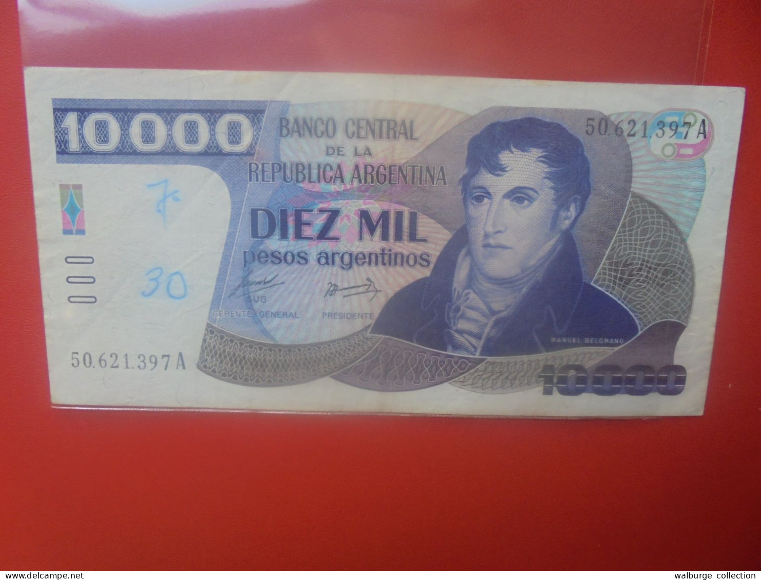 ARGENTINE 10.000 PESOS ND (1985) Circuler (B.33) - Argentinien