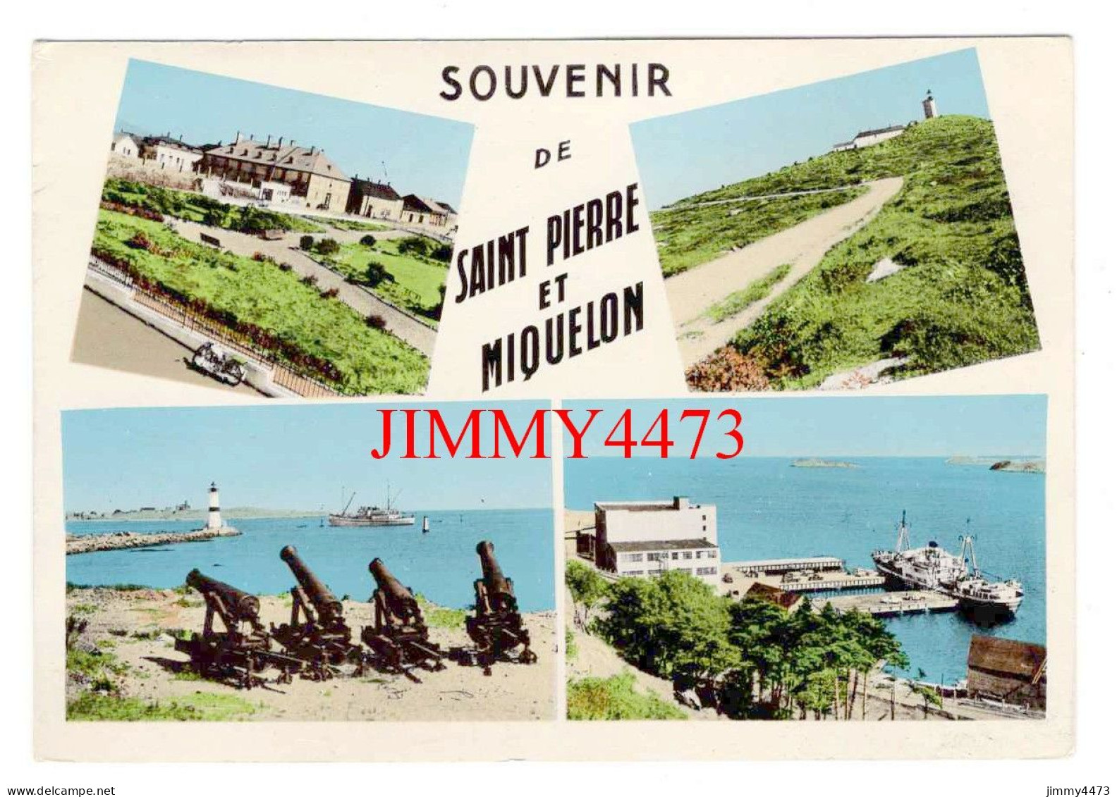 CPM - SAINT-PIERRE-ET-MIQUELON En 1966 - Multi Vues - Photo Jean BRIAND - San Pedro Y Miquelón