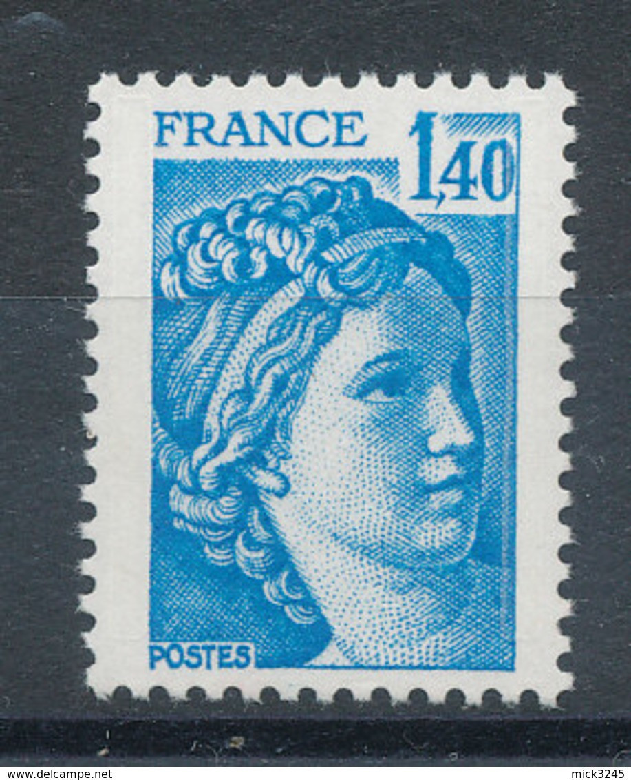 1975** Sabine 1,40f Bleu - Ungebraucht