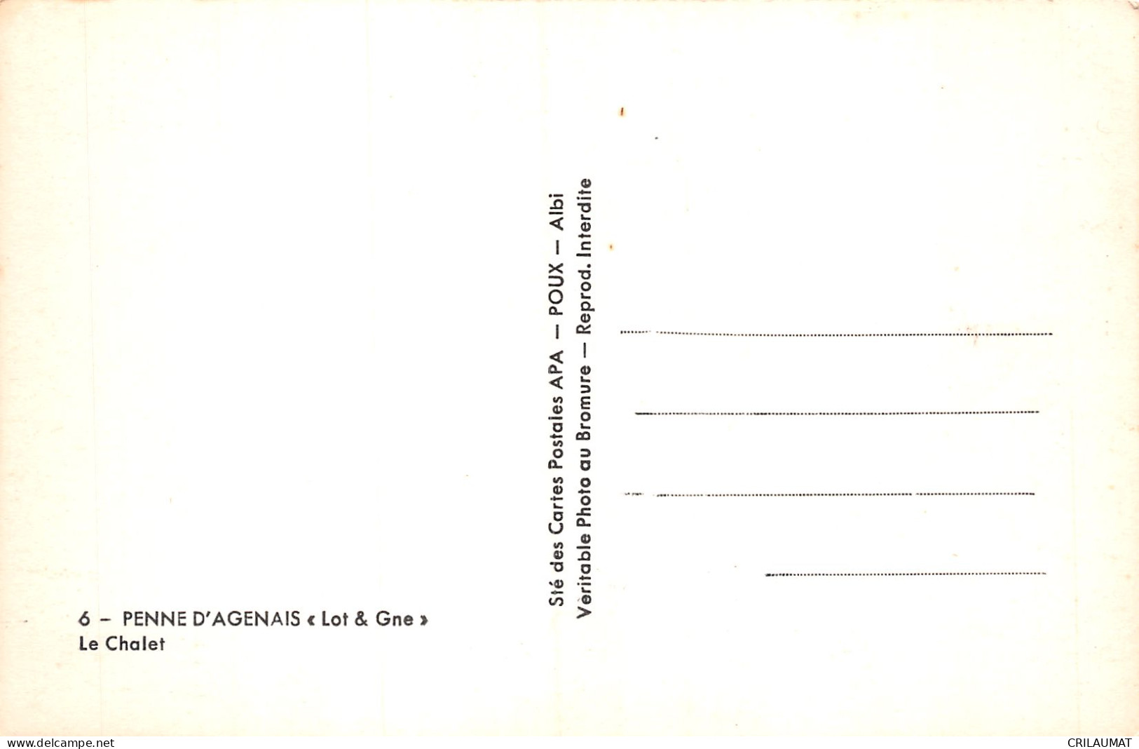 47-PENNE D AGENAIS-N°5165-H/0245 - Other & Unclassified