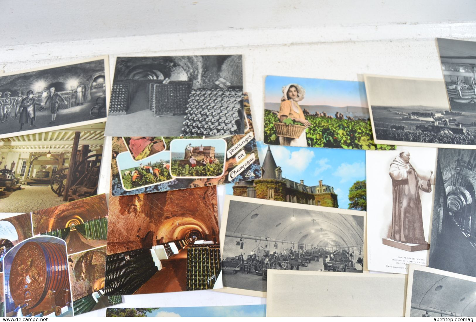 Lot Cartes Postales Vintage CPA Epernay Champagne Moet & Chandon / Mercier. Collection Reims Marne Caves - Epernay