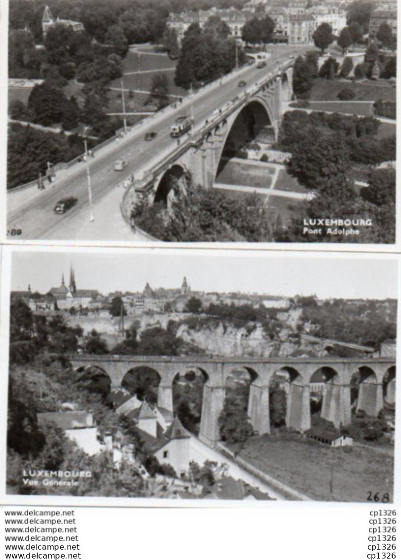 2V11Mx    Luxembourg Lot De 2 Cartes - Luxembourg - Ville